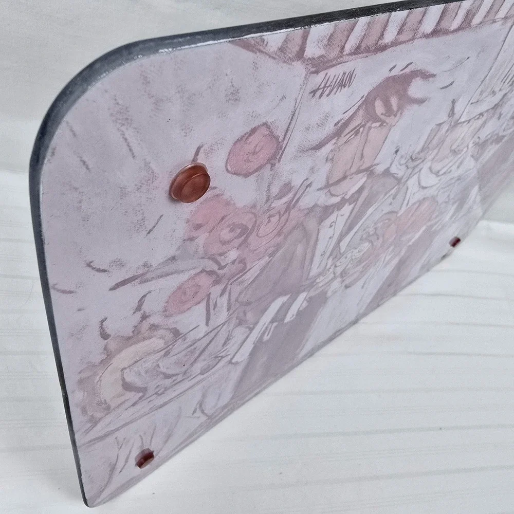 Whimsical Chef Lobster Glass Cutting/Serving Board Bistro Kitchen Decor Coastal‎